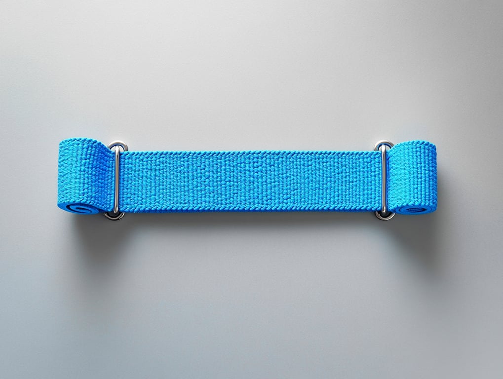 The yoga wheel features a circular design made of sturdy, textured foam in a vibrant teal color, with a smooth outer surface and a contrasting matte black rim for added stability.