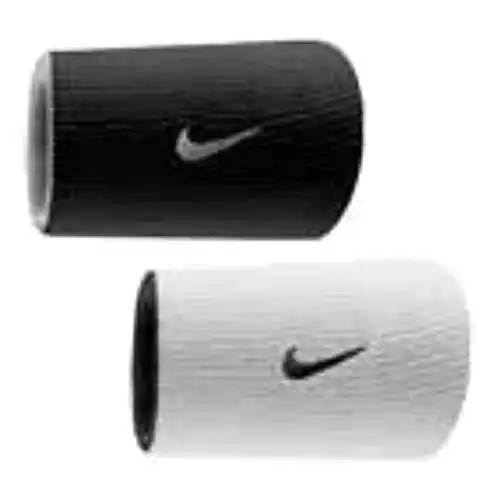 Nike Premier Doublewide Wristbands Black White