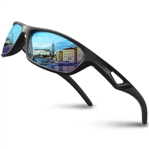 Rivbos Polarized Sunglasses Unbreakable Baseball