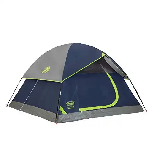 Coleman 4 Person Camping Sundome Setup