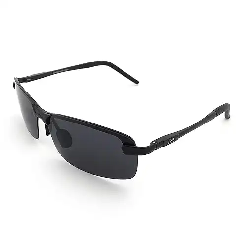 Lightweight Rimless Sunglasses Polarized Protection